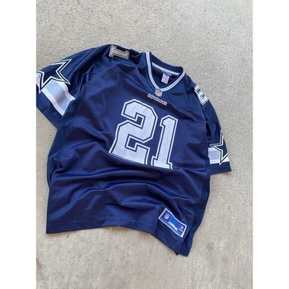 Vintage Dallas Cowboys Ezekiel Elliott #21 NFL Pro Line Jersey Men XL Navy Blue‎ - Picture 2 of 10
